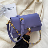 Women's Chain Shoulder Bag PU Leather Crossbody Purse