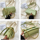 Women's Chain Shoulder Bag PU Leather Crossbody Purse