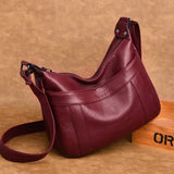 Vintage Red Patchwork Crossbody Bag for Women