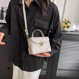 Mini Silver Stone Crossbody Bag for Women