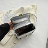 Mini Silver Stone Crossbody Bag for Women