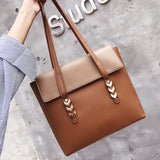 PU Leather Handbags Big Women Bag High Casual Female Bags Trunk Tote Shoulder Ba