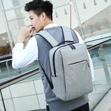 Men's Waterproof Business Laptop Backpack 16 Inch USB Charging Rucksack