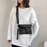 Small Crossbody Bag with Adjustable Straps and Big Pockets