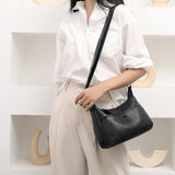 Women's PU Leather Business Handbag - Large Capacity Crossbody Bag