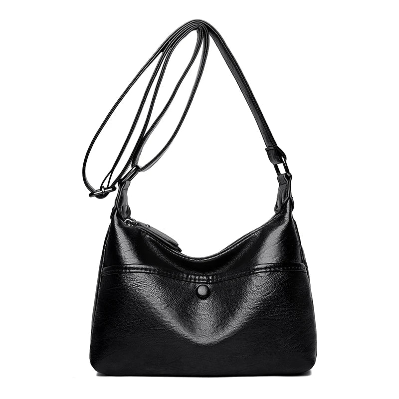 Women's PU Leather Business Handbag - Large Capacity Crossbody Bag