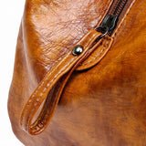 Vintage Pu Leather Bucket Shoulder Bag Women Large Capacity Messenger Bag