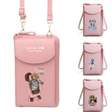 Universal Smartphone Shoulder Bag Mom Wallet Print Women Phone Case