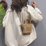 Straw Bag Summer Woven Women Shoulder Bag Fashionable & Versatile