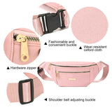 Multilayer Waist Packs Women Solid Adjustable Shoulder Strap Sports Shoulder Bag