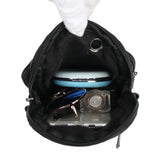 Vintage PU Leather Zippers Flap Bag Women Shoulder Handbag Crossbody Bag