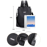 Women's Anti-theft Backpack Oxford Cloth School Bag