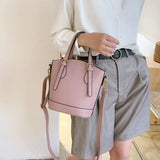 Arrival Bucket Bag for Women Handbags PU Leather Shoulder Crossbody Bag