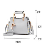 Arrival Rivet Women Leather Handbags Casual Tote Crossbody Bag