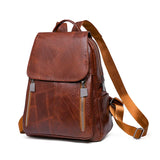 Women PU Leather Backpack Waterproof Rucksack Mochila