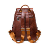 Women PU Leather Backpack Waterproof Rucksack Mochila