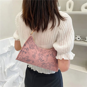 Women's Leather Sling Shoulder Bag Mini Hand Totebag