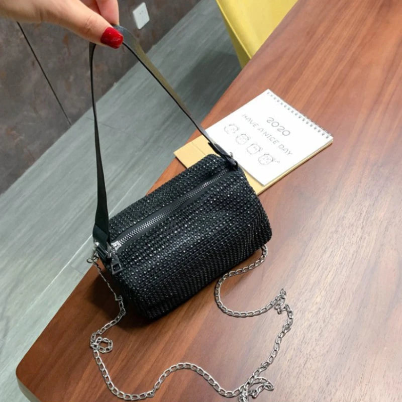 Bling Diamonds Small Shoulder Bag Women Clutch Evening Crossbody Bag