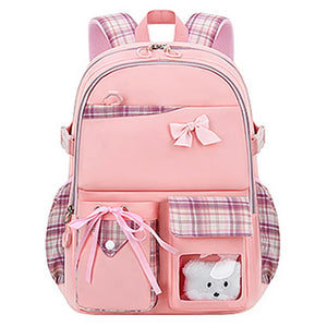 Bowknot Schoolbag Teenage Girls Kids High Capacity Orthopedic Backpack