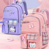 Bowknot Schoolbag Teenage Girls Kids High Capacity Orthopedic Backpack
