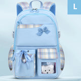 Bowknot Schoolbag Teenage Girls Kids High Capacity Orthopedic Backpack