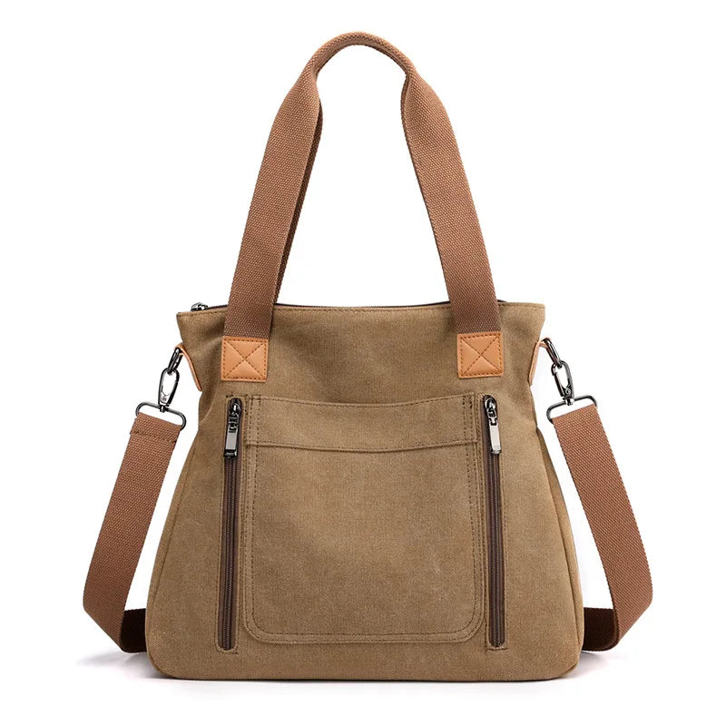 Casual Canvas Tote Women Handbags Shoulder Crossbody Bags Big Shopper Bag