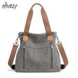 Casual Canvas Tote Women Handbags Shoulder Crossbody Bags Big Shopper Bag