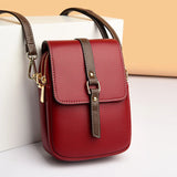 Genuine Leather Crossbody Shoulder Bag for Women Work Shopping