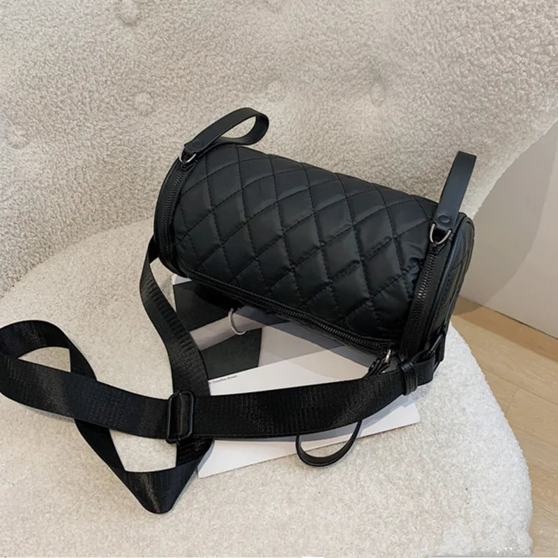 Casual Nylon Shoulder Bags Designers Cotton Women Handbags Quilted Bucket Crossb