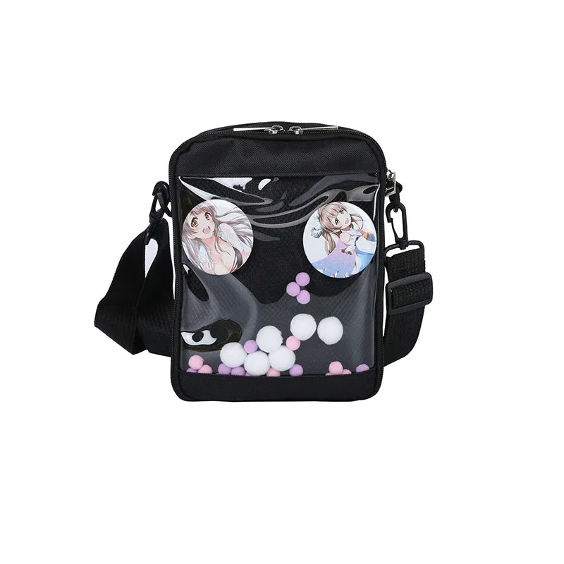 Clear PVC Crossbody Bag Shoulder Jelly Small Flap Bag