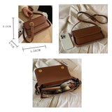 Classic Diagonal Women's Bag PU Leather One Shoulder Bag