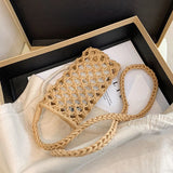Cotton Woven Mobile Phone Bag Women's Portable Shoulder Bags