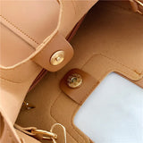 Women Shoulder Bags Tote Crossbody PU Leather High Capacity Bucket