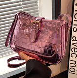 Small PU Leather Underarm Bag Women Shoulder Crossbody Tote