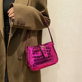 Small PU Leather Underarm Bag Women Shoulder Crossbody Tote