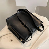 Women Bucket Bag Large Capacity PU Leather All-match Shoulder Bags