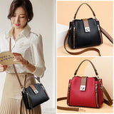 European American Crossbody Bucket Bag Large Capacity