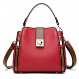 European American Crossbody Bucket Bag Large Capacity