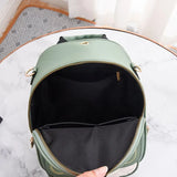 Small Backpack Women Casual PU Leather Female Bagpack