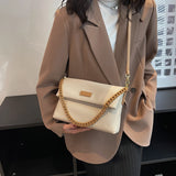Casual Women Pu Leather Shoulder Bags Chain Big Pockets High Capacity Crossbody