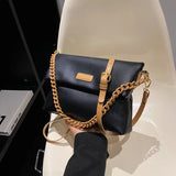 Casual Women Pu Leather Shoulder Bags Chain Big Pockets High Capacity Crossbody