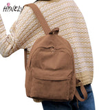Corduroy Women School Backpack Teenger Girl School Bags