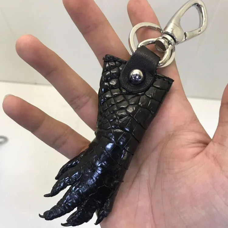 Crocodile Leather Key Chain Case for Men Women