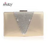 Bling Diamond Clutch Evening Bag Wedding Purse Party Handbag WY219