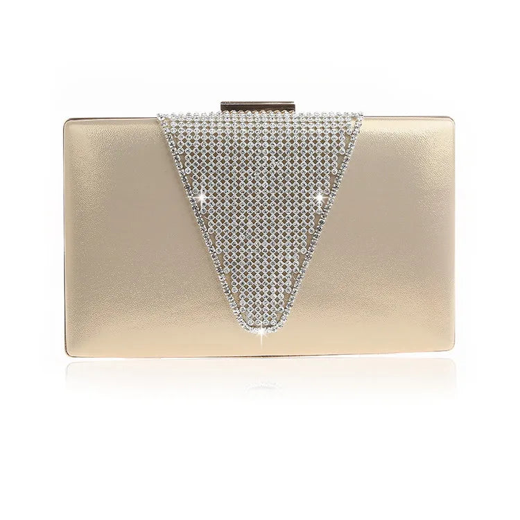 Bling Diamond Clutch Evening Bag Wedding Purse Party Handbag WY219
