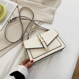 Solid PU Leather Shoulder Bags for Women