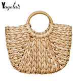High Capacity Straw Handbags Women Summer Beach Bag Rattan Bag