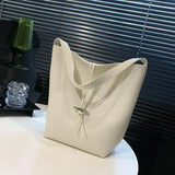 Retro Bucket Bag Soft Surface Large Capacity Bag