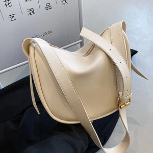 Women's Casual One Shoulder Messenger Bag - Large Capacity Bucket Bag