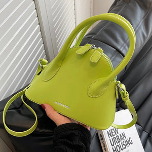 Ladies High Shoulder Messenger Bag Textured Portable Shell Small Bag